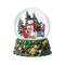 Glitzhome® 150mm Christmas Resin Lighted Musical Snowflakes Snowman Waterglobe
